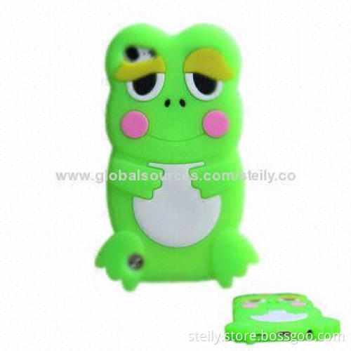 Lovely Frog Shape Silicone Case for iPod Touch 5, Available in Various Colors
